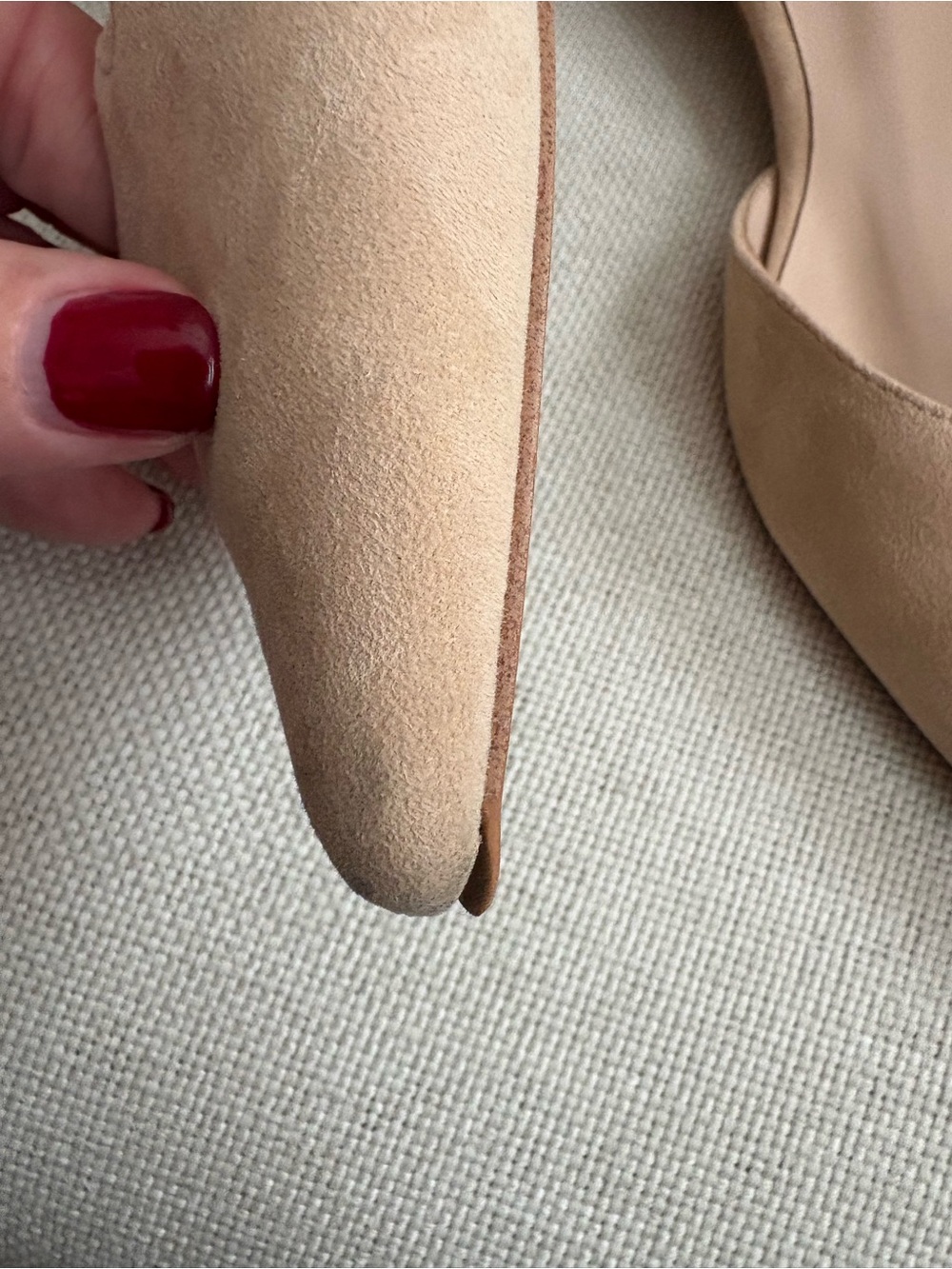 Tuckernuck Shoes Tan Grosgrain Collins Flats Women’s 7.5 Neutral Classic - Picture 11 of 11